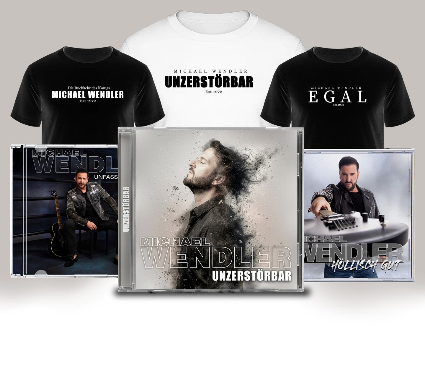 Michael Wendler Fanbundle XL - 3 Alben + 3 Fan T-Shirts