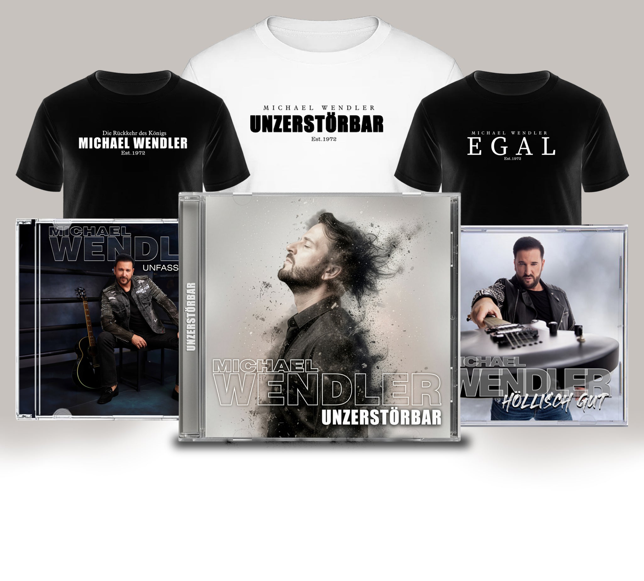 Michael Wendler Fanbundle XL - 3 Alben + 3 Fan T-Shirts