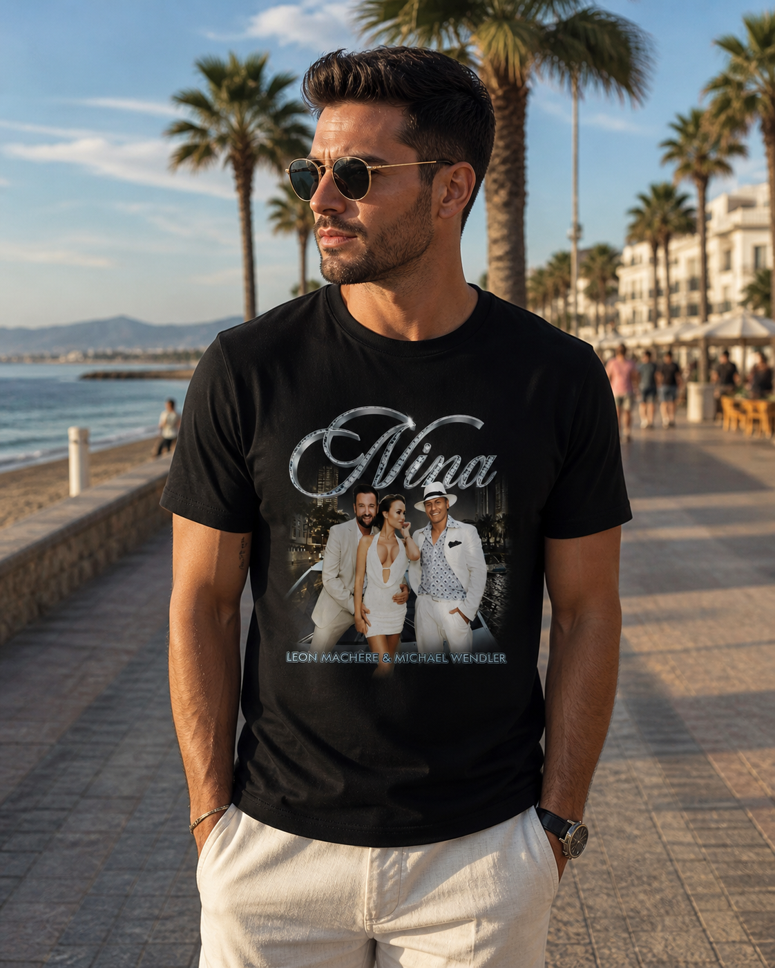 Michael Wendler & Leon Machère T-Shirt „Nina“